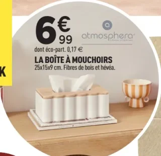 La boîte à mouchoirs Atmosphera