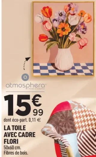 La toile avec cadre Flori Atmosphera