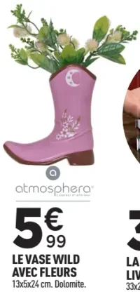 Le vase Wild avec fleurs Atmosphera