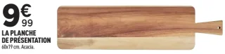 La planche de présentation
