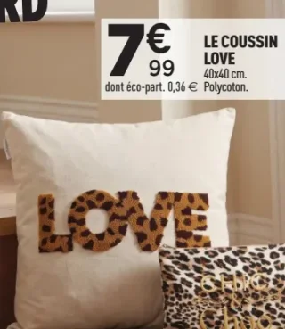 Le coussin Love