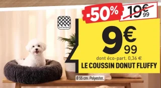 Le coussin donut Fluffy Ø 55 cm