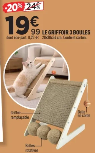 Le griffoir 3 boules