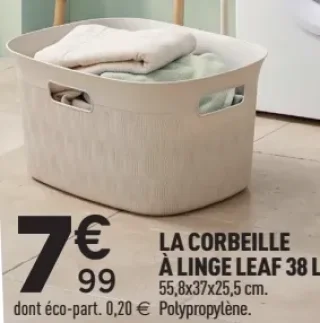 La corbeille à linge Leaf 38 L