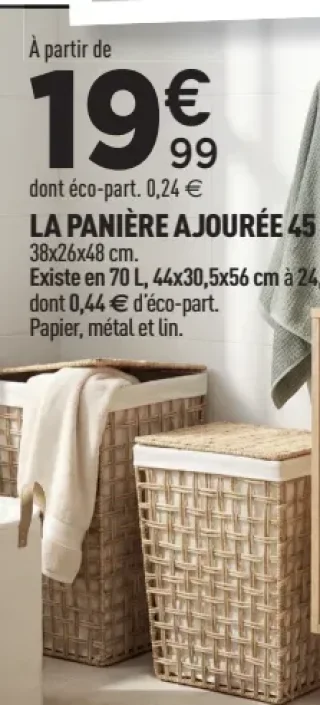 La panière ajourée 45 L