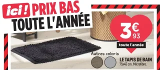 Le tapis de bain 75x45 cm