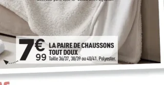 Paire de chaussons tout doux
