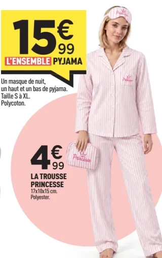 Ensemble pyjama avec masque de nuit