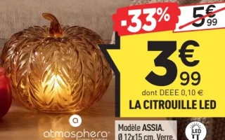 La citrouille LED Modèle Assia Atmosphera