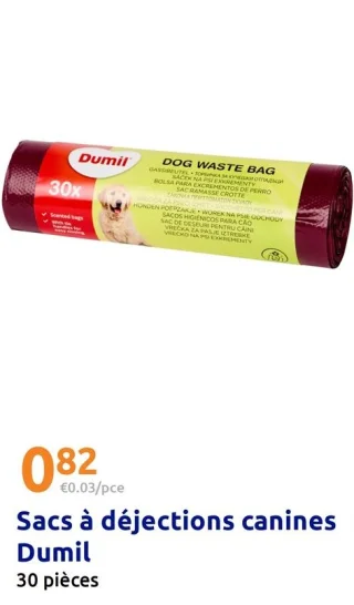 Sacs à déjections canines Dumil
