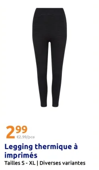 Legging thermique à imprimés