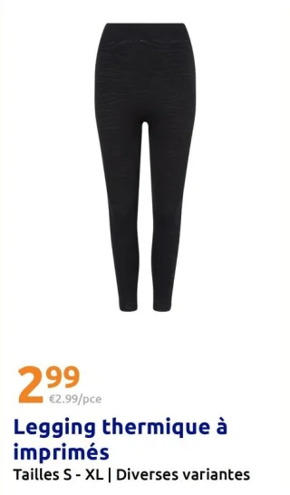 Legging thermique à imprimés