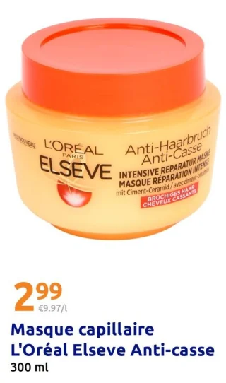 Masque capillaire L'Oréal Elseve Anti-casse