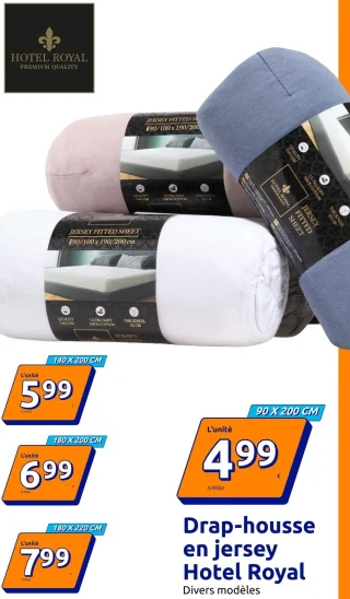 Drap-housse en jersey Hotel Royal