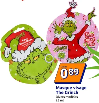 Masque visage The Grinch