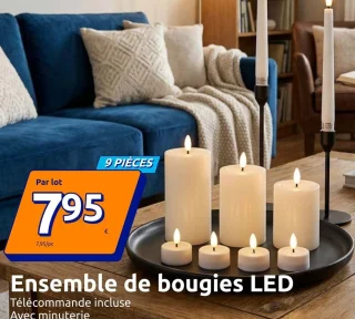 Ensemble de bougies LED