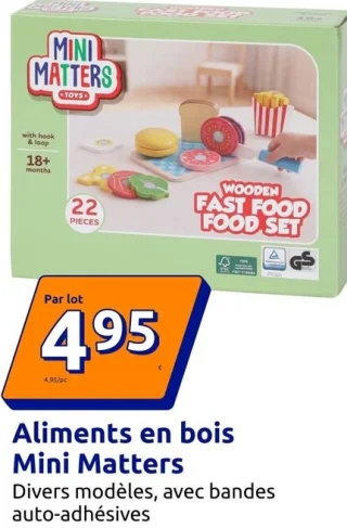 Aliments en bois Mini Matters