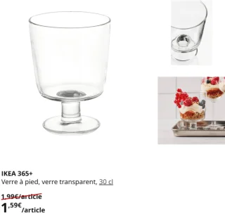 IKEA 365+ Verre à pied, verre transparent, 30 cl