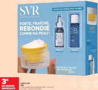 Coffret noël SVR Coffret collagen biotic rechargeable 50ml + ampoule B 10ml offert + essence B 30ml offert.