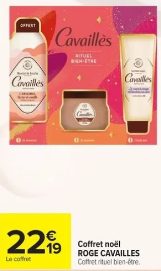 Coffret noël ROGE CAVAILLES Coffret rituel bien-être.