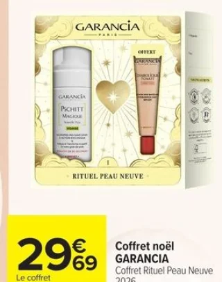 Coffret noël GARANCIA Coffret Rituel Peau Neuve 2026.