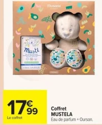Coffret MUSTELA Eau de parfum + Ourson.