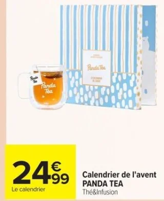 Calendrier de l'avent PANDA TEA Thé&Infusion