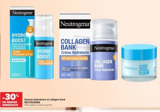 Gamme hydroboost et collagen bank NEUTROGENA