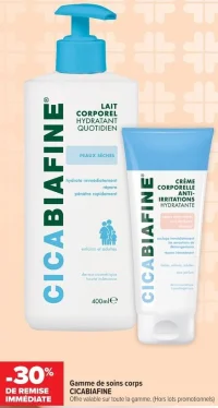 Gamme de soins corps Cicabiafine