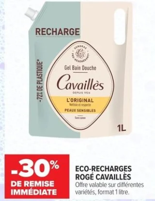 Eco-recharges gel bain et douche Rogé Cavaillès