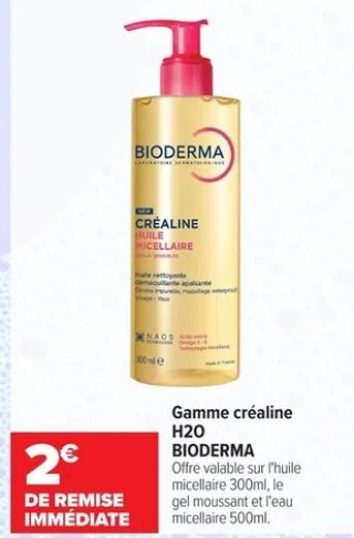Gamme Créaline H2O Bioderma