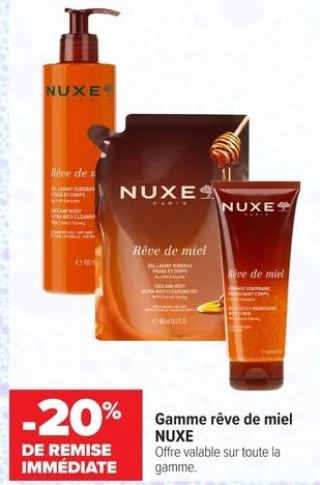 Gamme Rêve de miel Nuxe