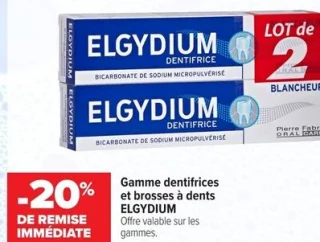 Gamme dentifrices et brosses à dents ELGYDIUM