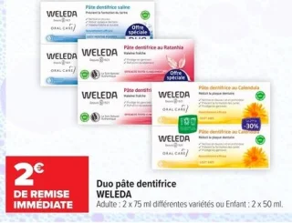 Duo pâte dentifrice WELEDA