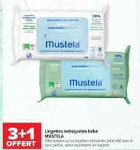 Lingettes nettoyantes bébé Mustela