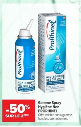 Gamme Spray Hygiène Nez PRORHINEL