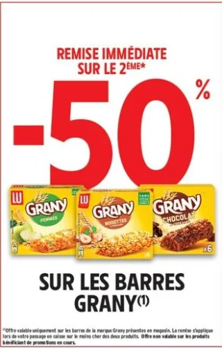 Barres céréales Grany