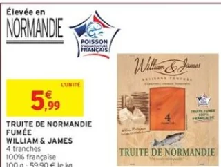 Truite de Normandie fumée William & James