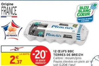 12 Œufs BBC Terres de Breizh