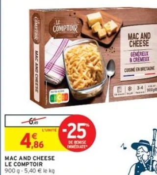 Mac and cheese Le Comptoir