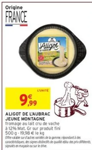 ALIGOT DE L'AUBRAC JEUNE MONTAGNE