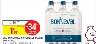 Eau minérale naturelle plate Bonneval