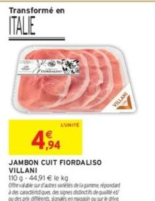 Jambon Cuit Fiordaliso Villani