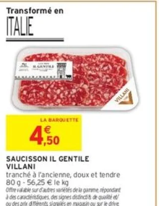Saucisson Il Gentile Villani