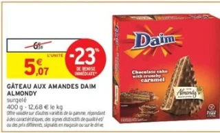 Gâteau aux amandes Daim Almondy