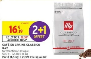 Café en grains Classico Illy