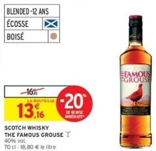 Scotch whisky The Famous Grouse 40% vol.