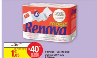 Papier hygiénique Ultra Soin x12 Renova