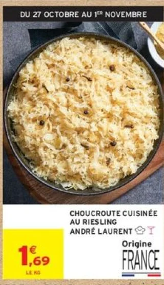 Choucroute cuisinée au Riesling André Laurent