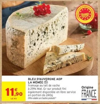 BLEU D'AUVERGNE AOP LA MÉMÉE
